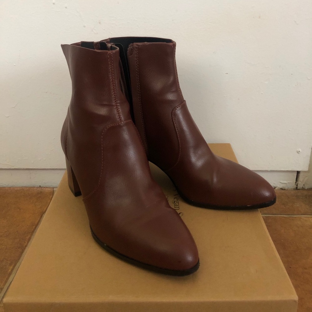 ASOS Brown ankle boot.